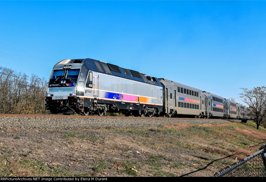 NJT 4536 on train 5515